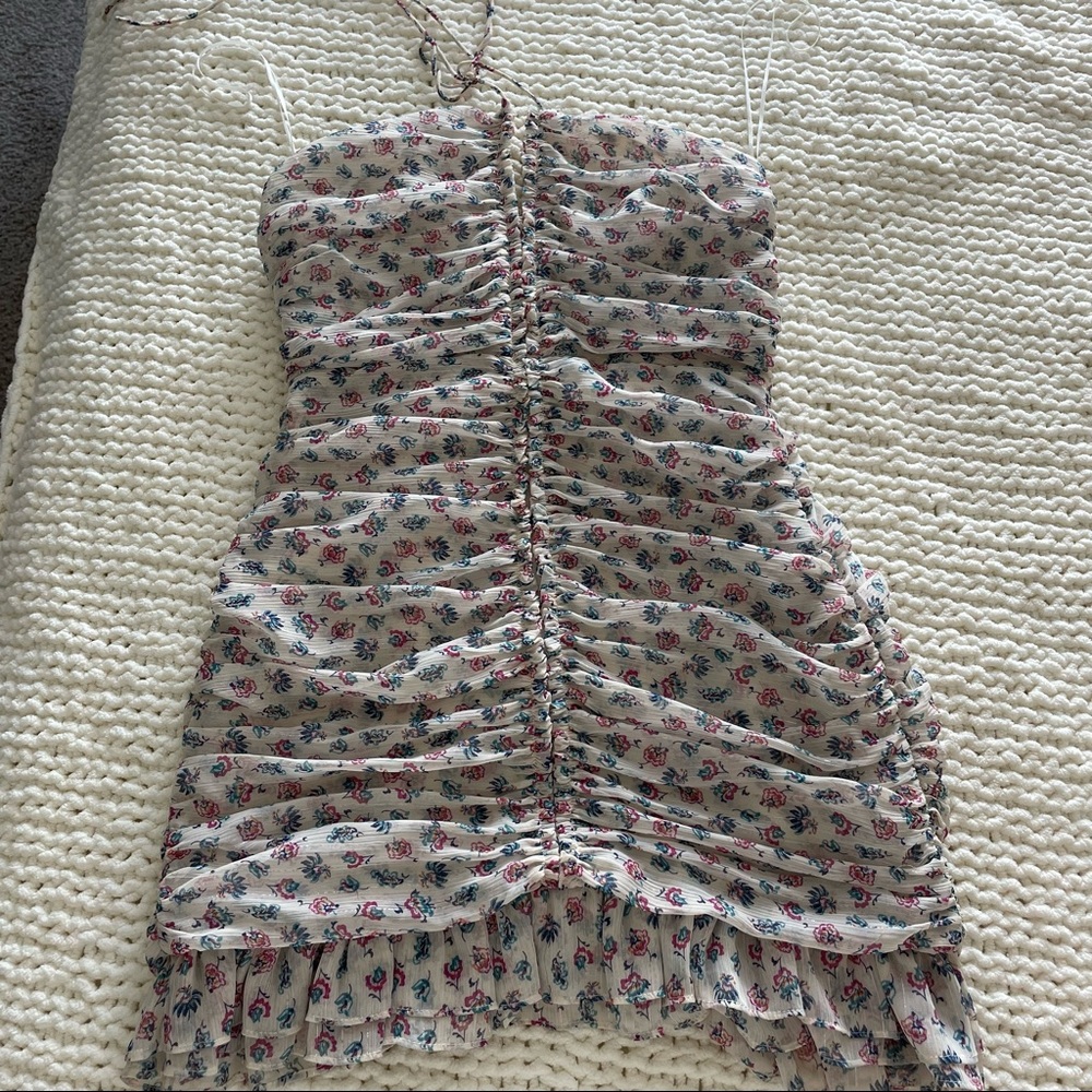 Fancy floral mini dress